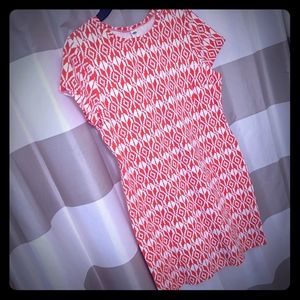 Orange & White Old Navy Dress